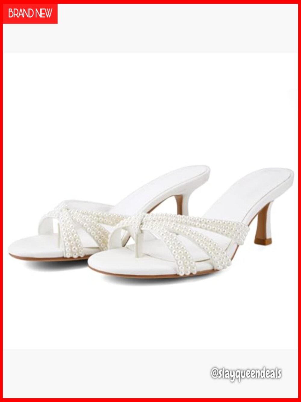 Peep Toe Kitten Heels Sandals Low Heel Mules Dressy Slide Slingback - Picture 5 of 7